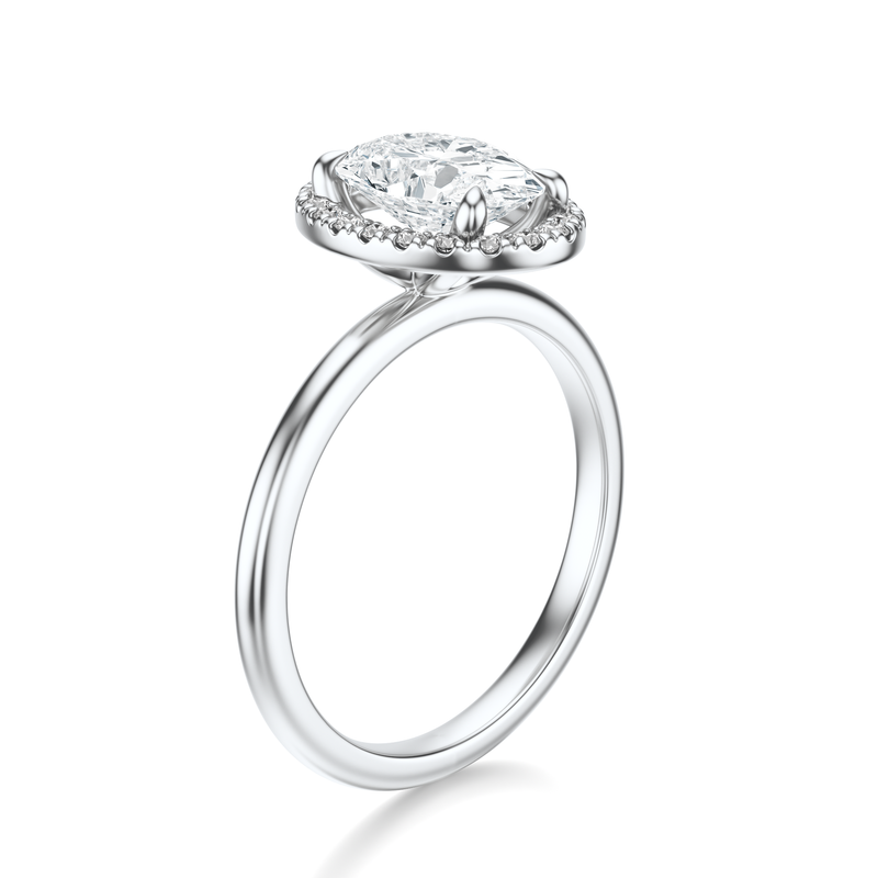 THE NADEAN Oval Halo Ring