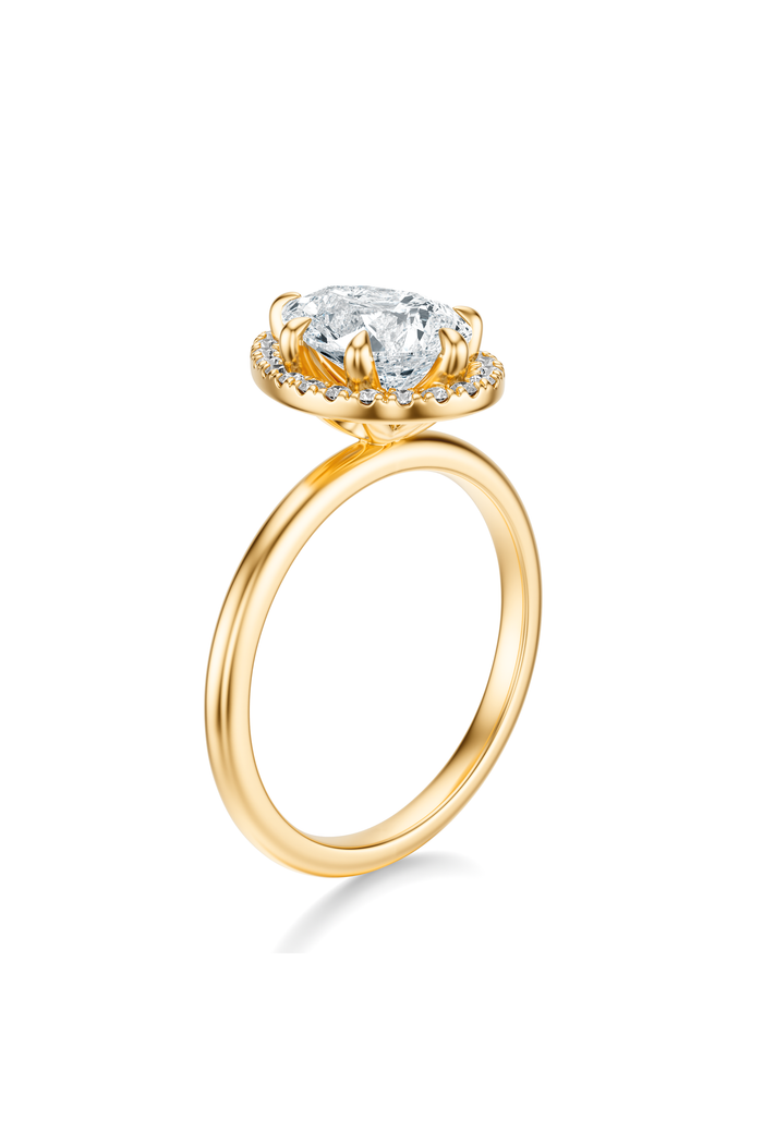 THE NADEAN Pear Halo Ring