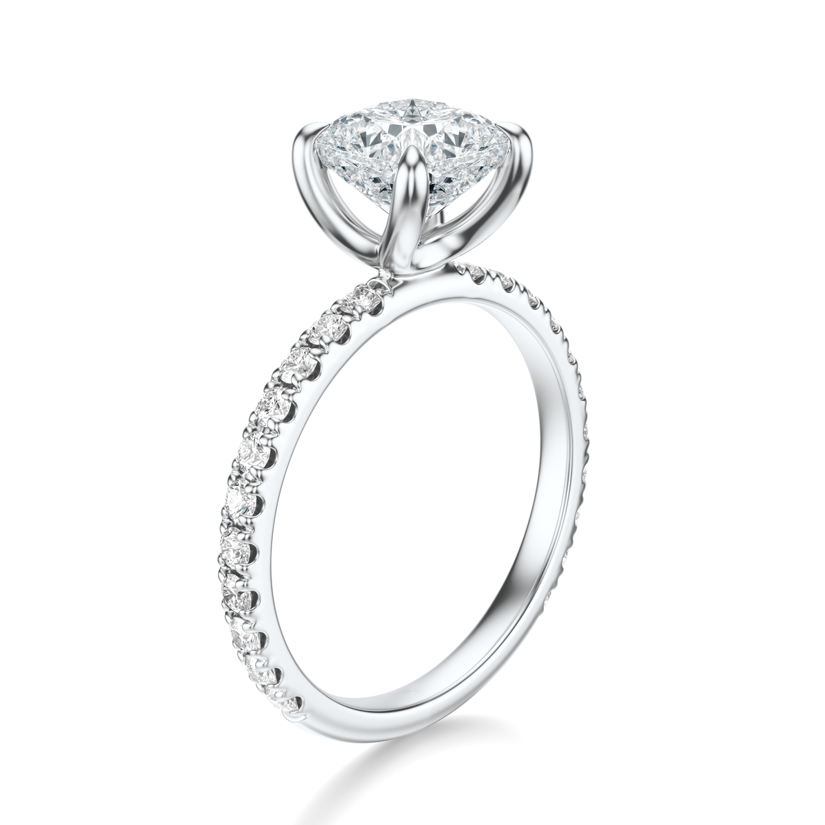 THE PAULINE Cushion Pave Ring