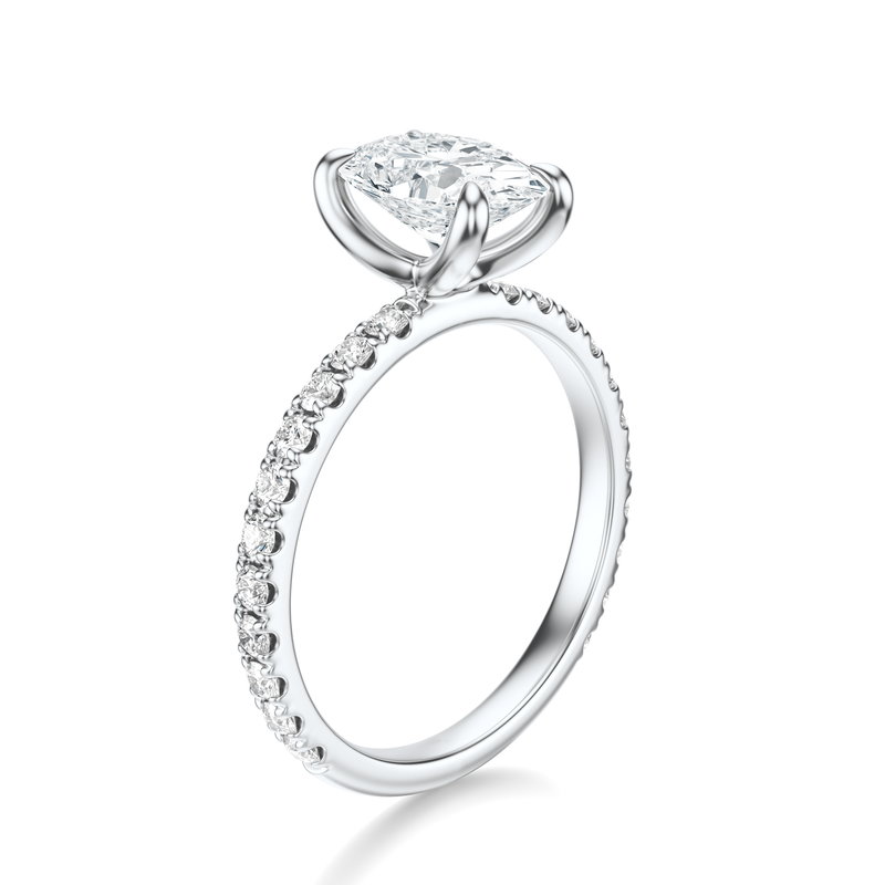 THE PAULINE Oval Pave Ring