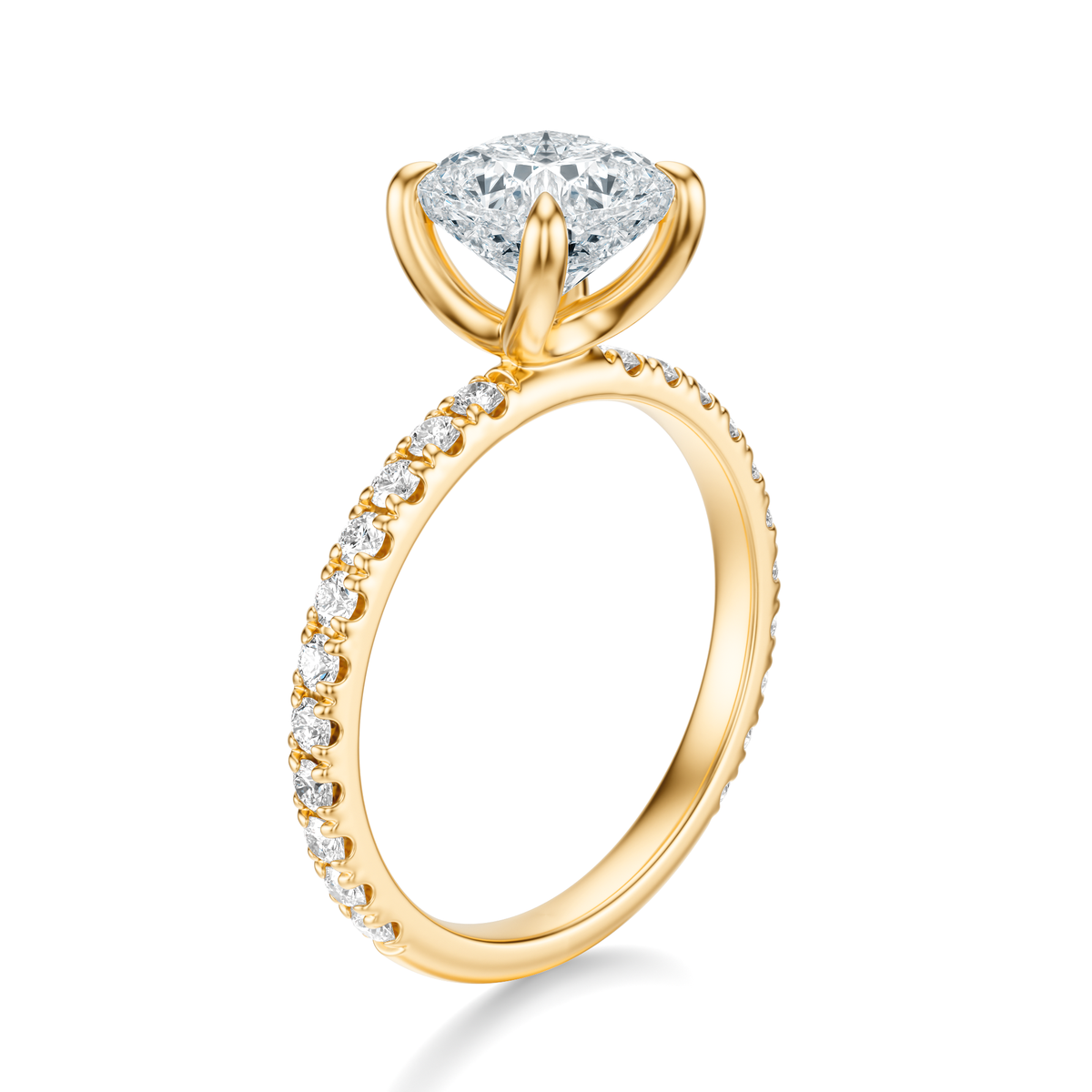 THE PAULINE Cushion Pave Ring