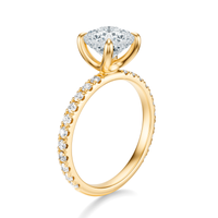 THE PAULINE Cushion Pave Ring