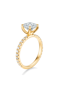 THE PAULINE Cushion Pave Ring