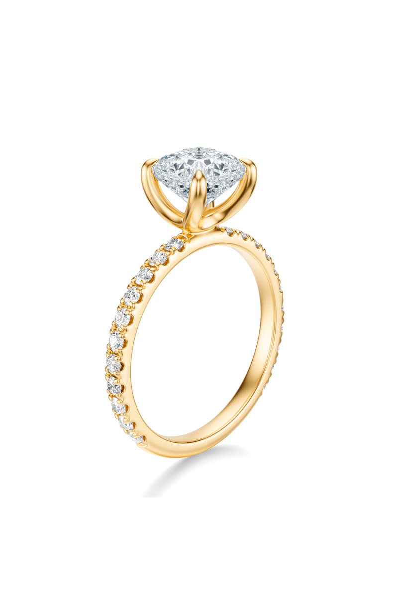 THE PAULINE Cushion Pave Ring