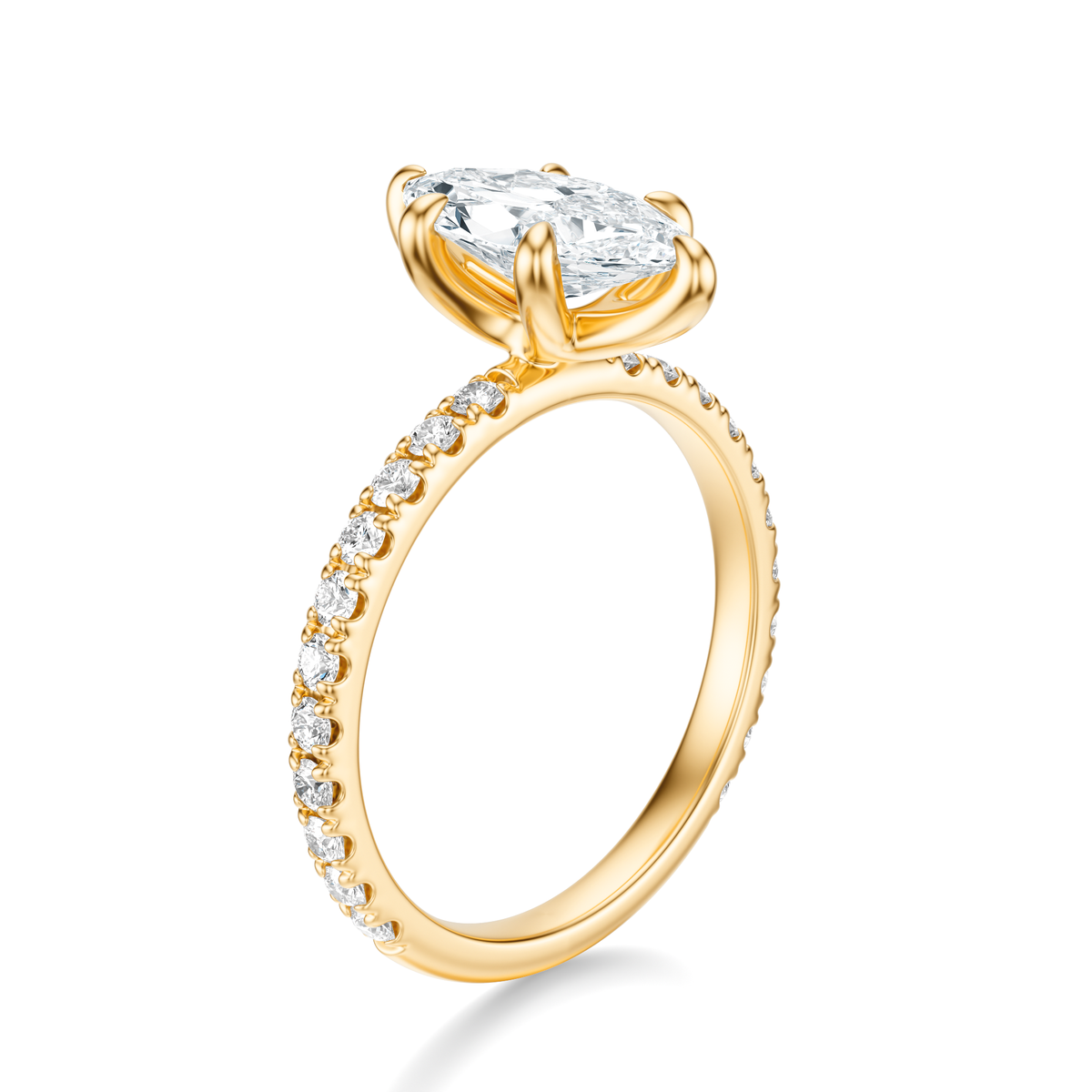 THE PAULINE Marquise Pave Ring