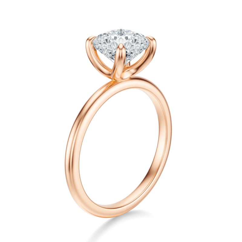 THE IMAN Cushion Solitaire Ring
