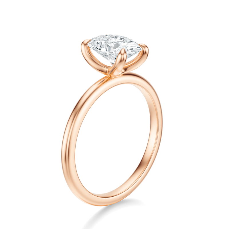 THE IMAN Oval Solitaire Ring