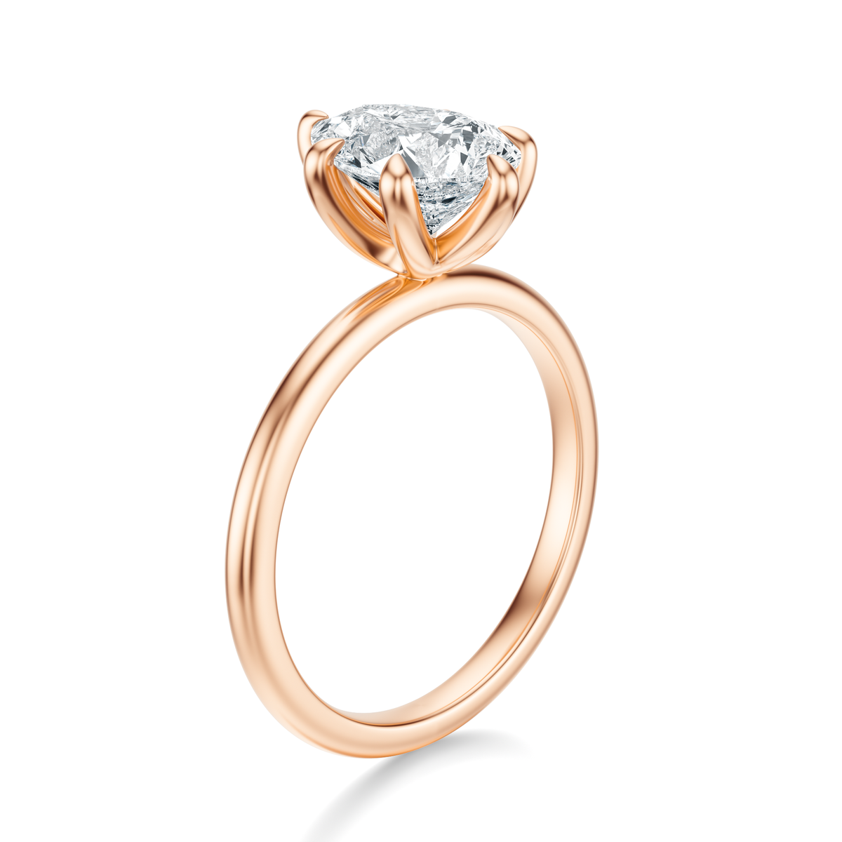 THE IMAN Pear Solitaire Ring