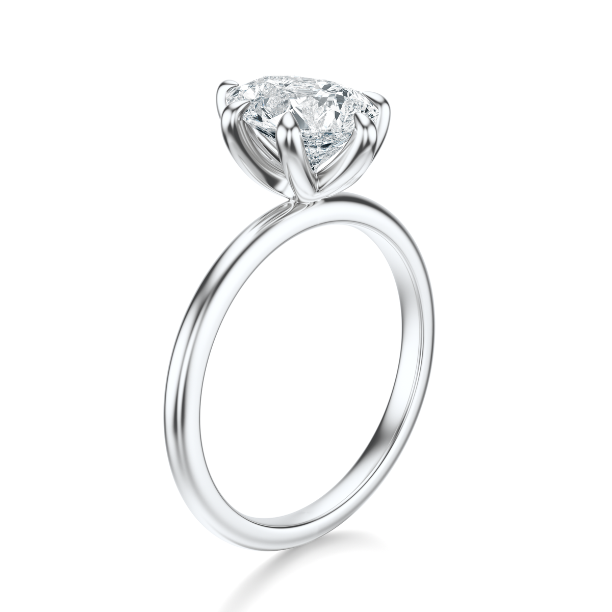 THE IMAN Pear Solitaire Ring