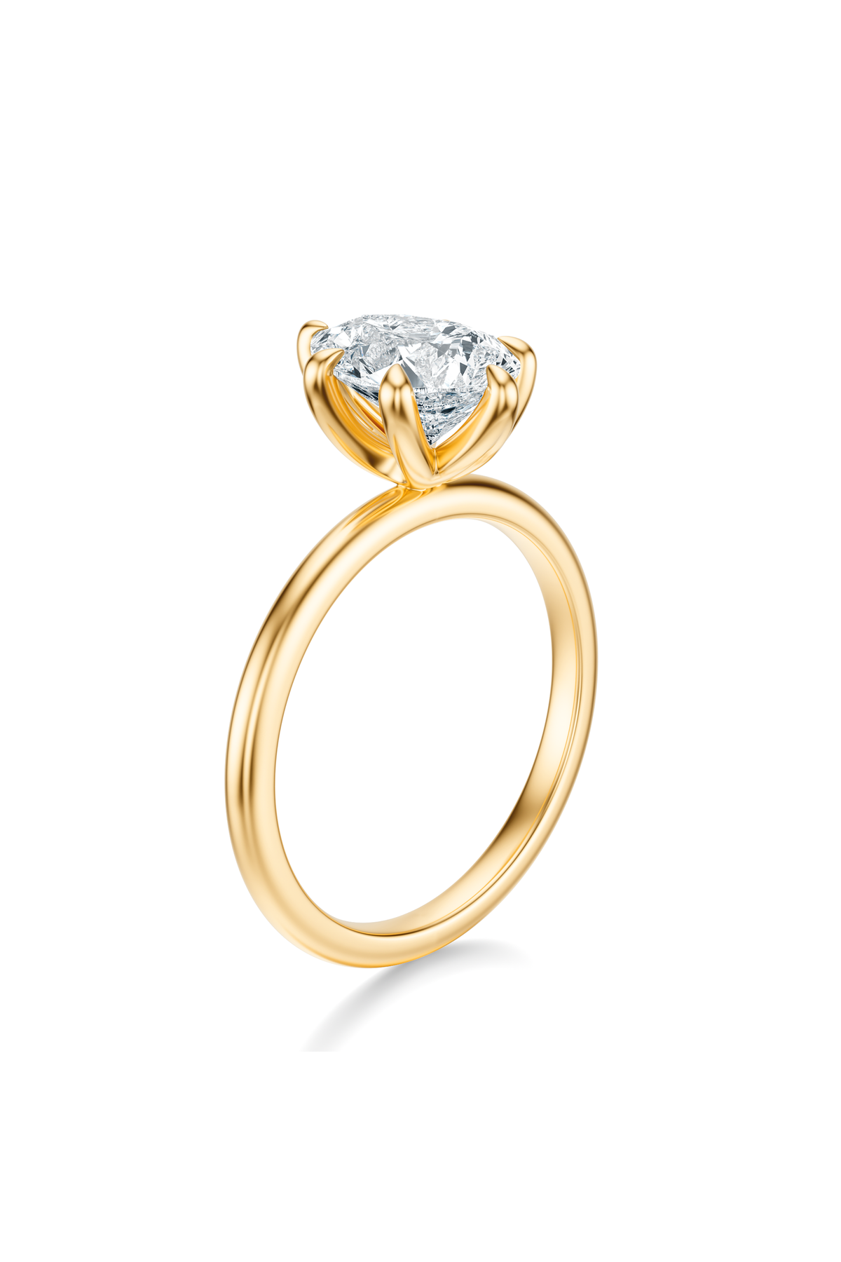 THE IMAN Pear Solitaire Ring