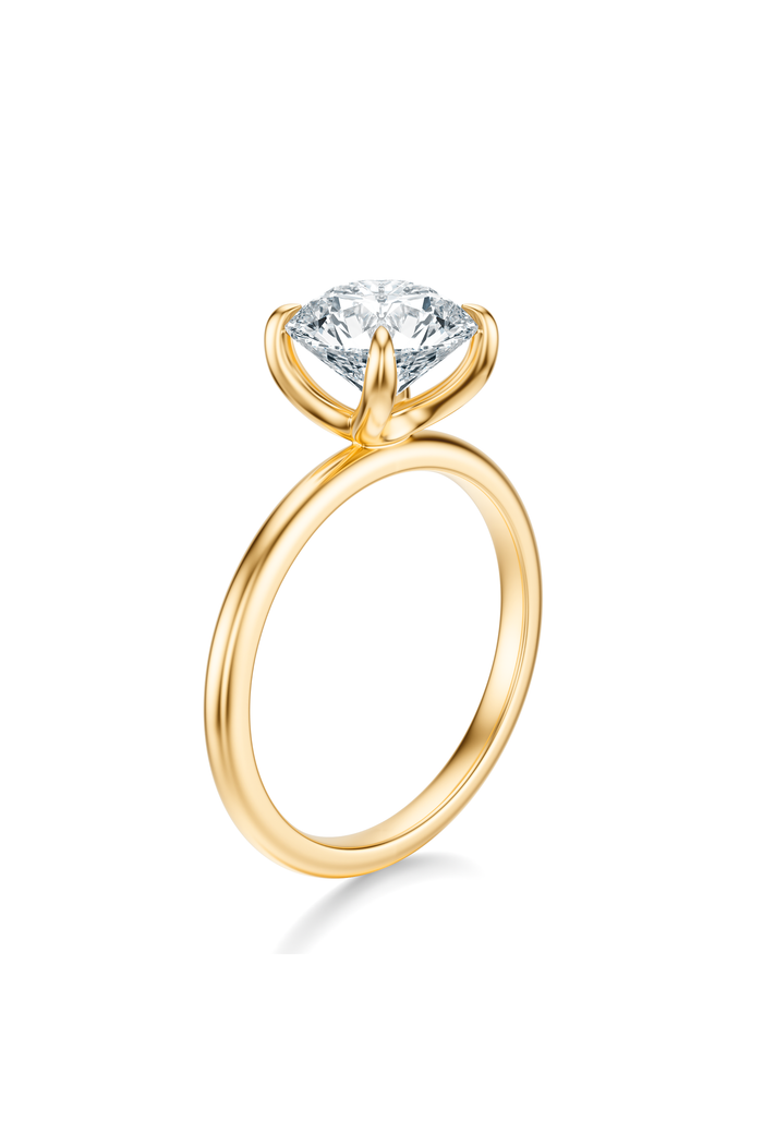 THE IMAN Round Solitaire Ring