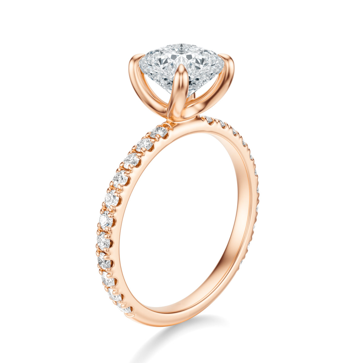 THE PAULINE Cushion Pave Ring