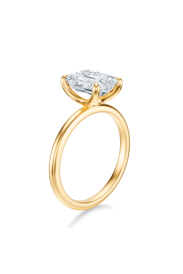THE IMAN Emerald Solitaire Ring