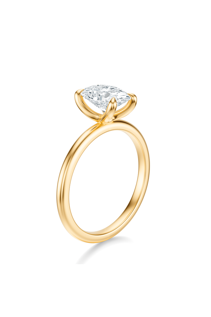 THE IMAN Oval Solitaire Ring