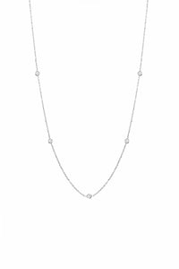 THE ROUND Diamond Gold Silk Necklace