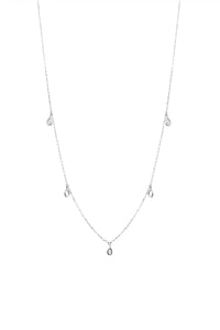 THE DROP Diamond Gold Silk Necklace