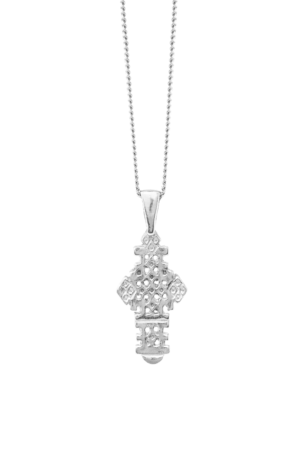 THE ETHIOPIAN Cross Necklace with Thick Chain