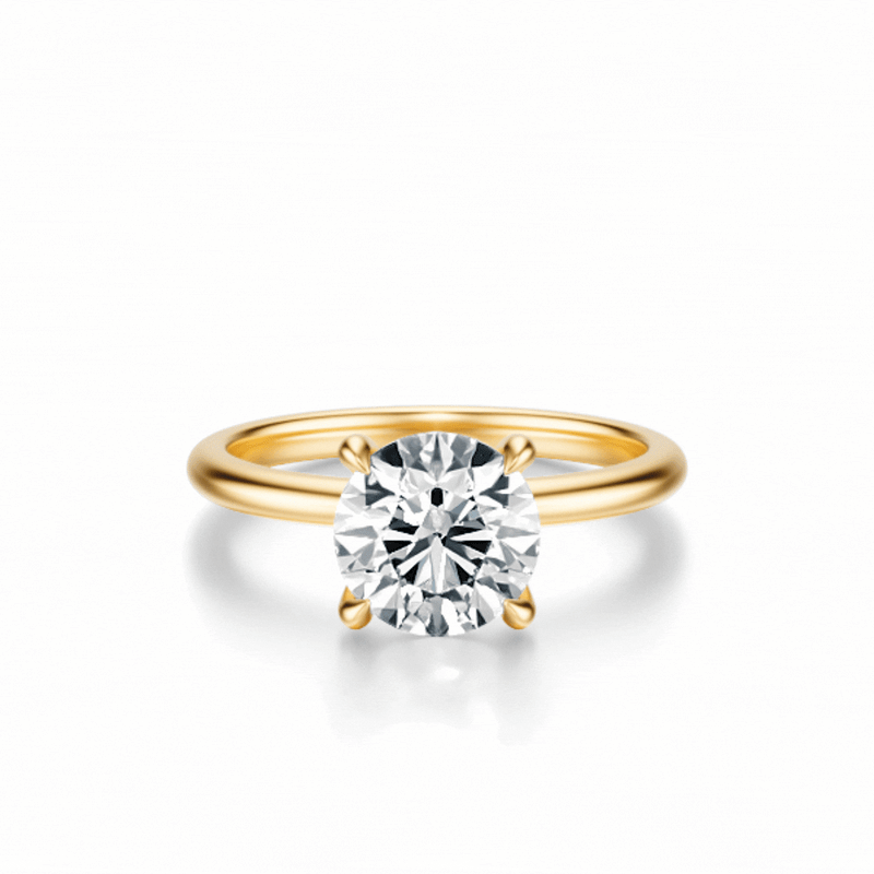 THE GRACE Cushion Hidden Halo Ring