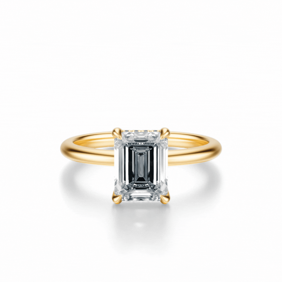 THE GRACE Emerald Hidden Halo Ring