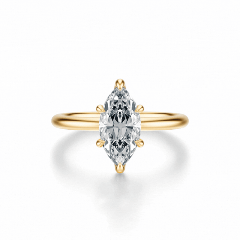 THE GRACE Marquise Hidden Halo Ring