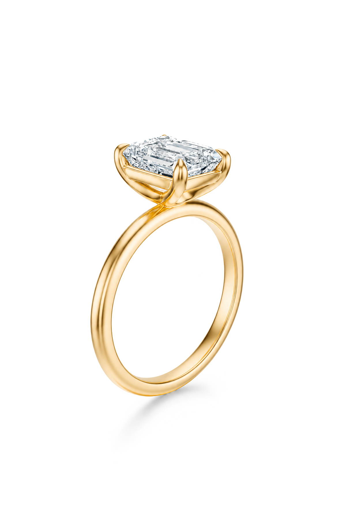 THE ASTER Emerald Solitaire Ring