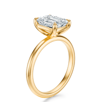 THE ASTER Emerald Solitaire Ring