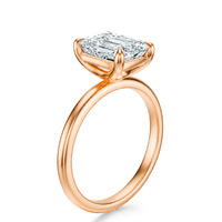 THE ASTER Emerald Solitaire Ring