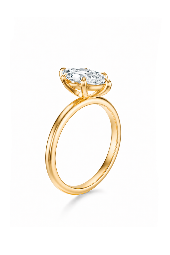 THE ASTER Marquise Solitaire Ring