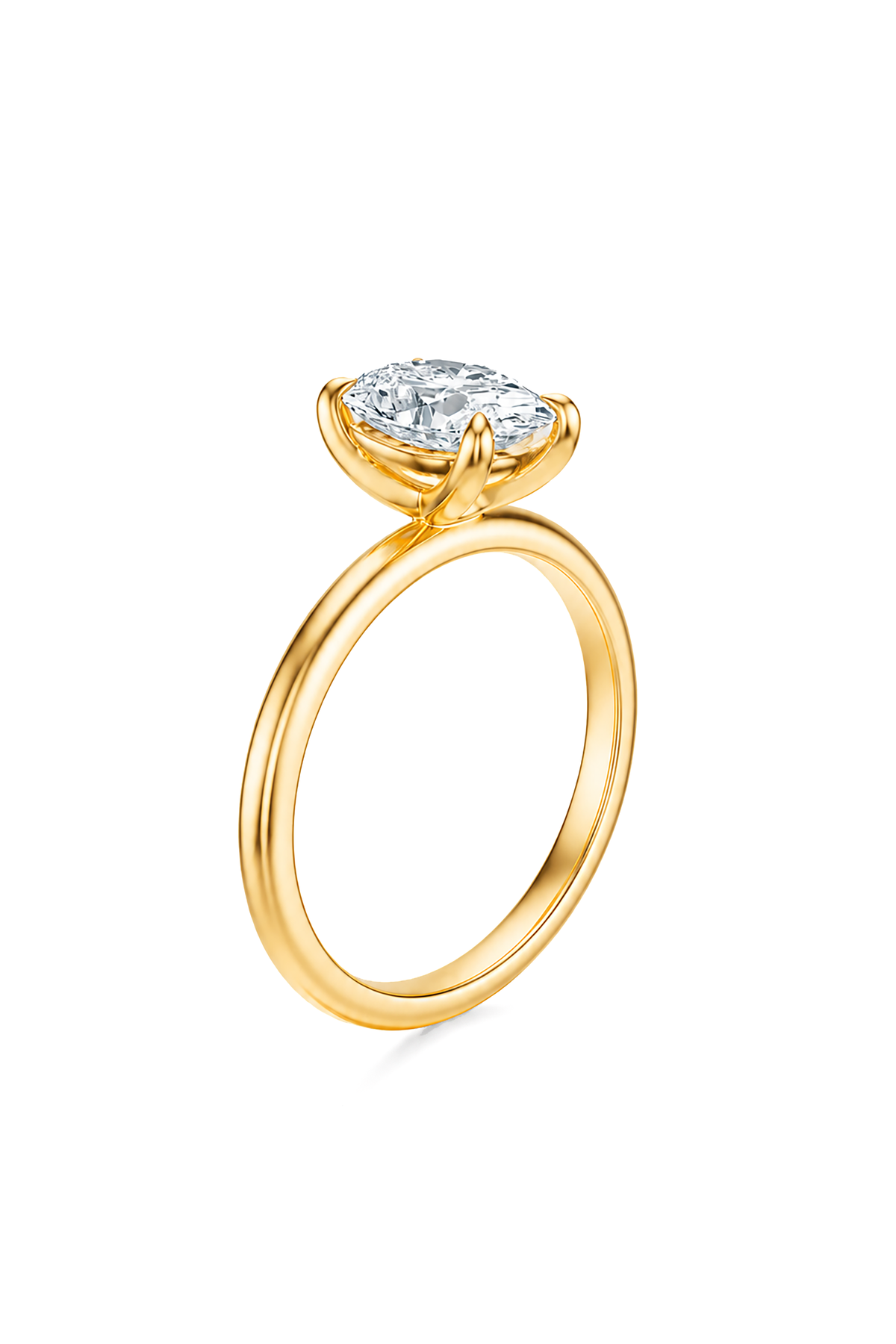 THE ASTER Oval Solitaire Ring