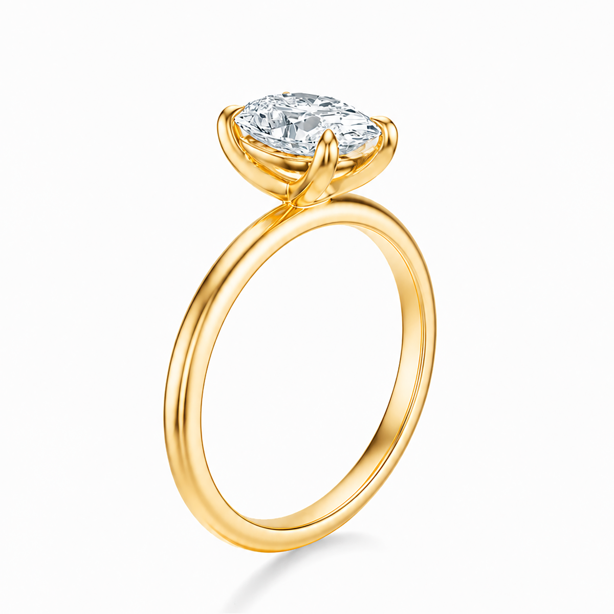 THE ASTER Oval Solitaire Ring