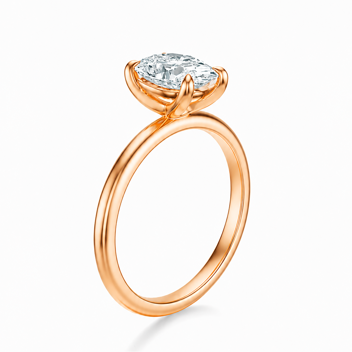THE ASTER Oval Solitaire Ring