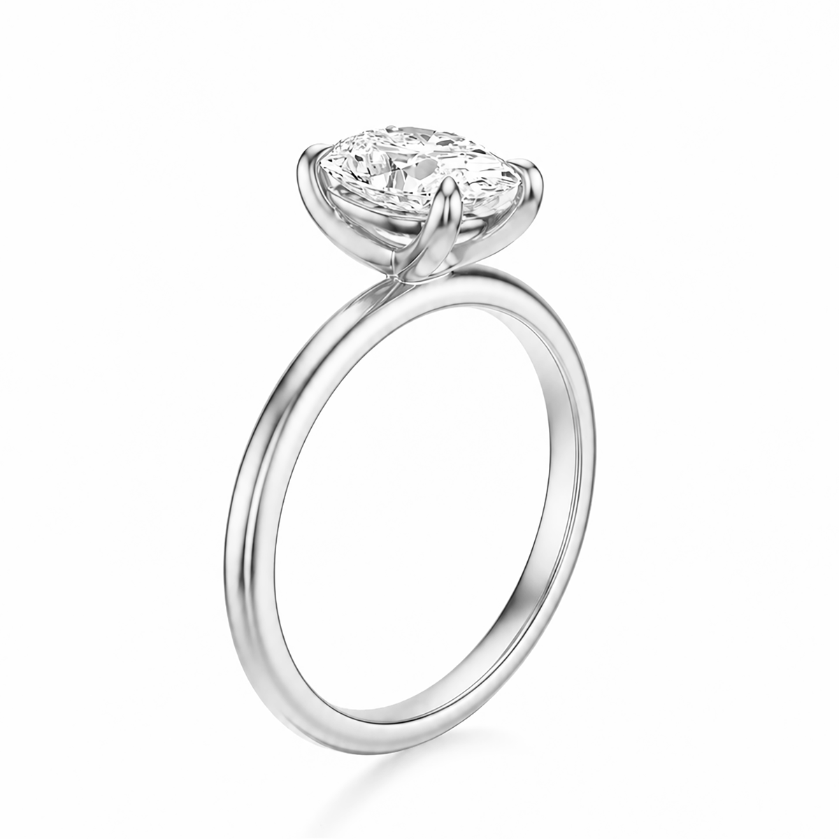 THE ASTER Oval Solitaire Ring