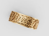 THE GYE Nyame Adinkra Ring Custom Solid Gold Band