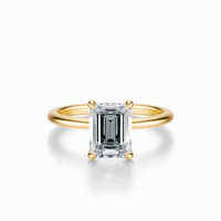THE IMAN Emerald Solitaire Ring