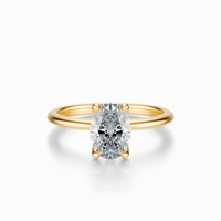 THE IMAN Oval Solitaire Ring