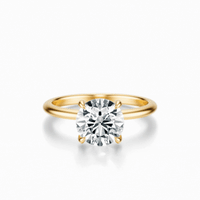 THE IMAN Round Solitaire Ring