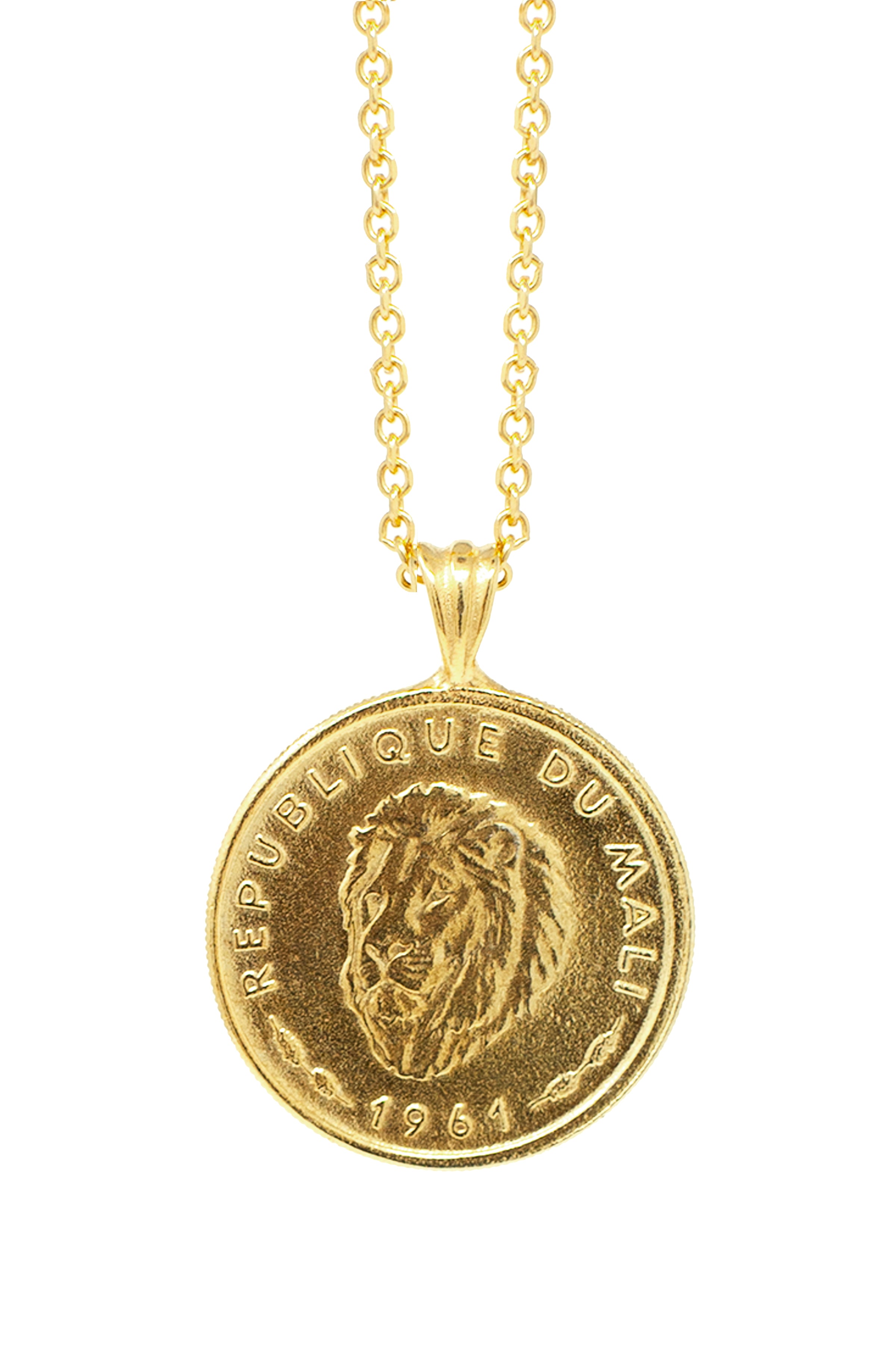 THE MALI Lion Coin Necklace – omiwoods