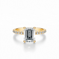 THE PAULINE Emerald Pave Ring
