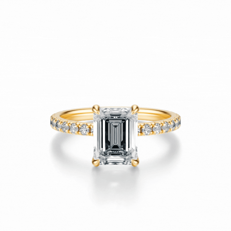 THE PAULINE Emerald Pave Ring