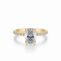 THE PAULINE Oval Pave Ring