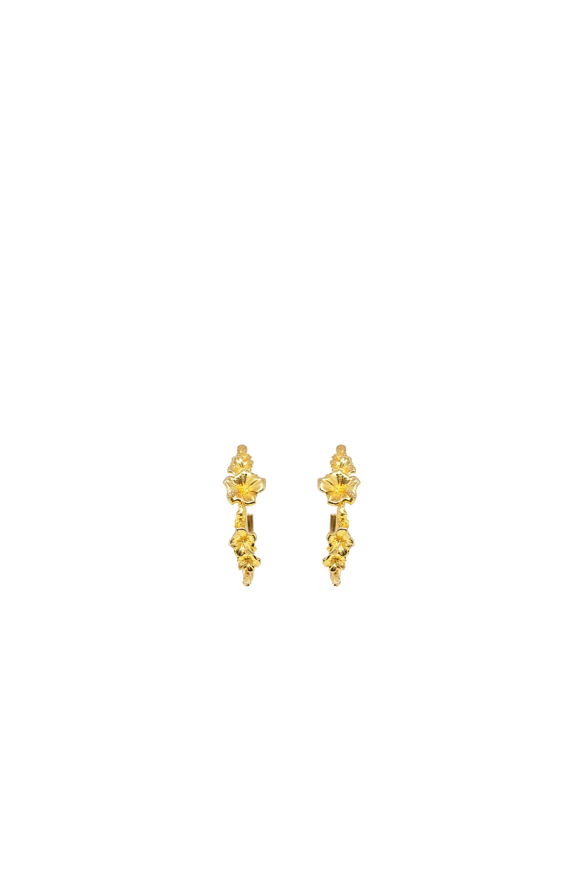 THE SORREL Hibiscus Hoop Earrings I