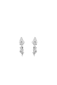 THE SORREL Hibiscus Diamond Hoop Earrings II