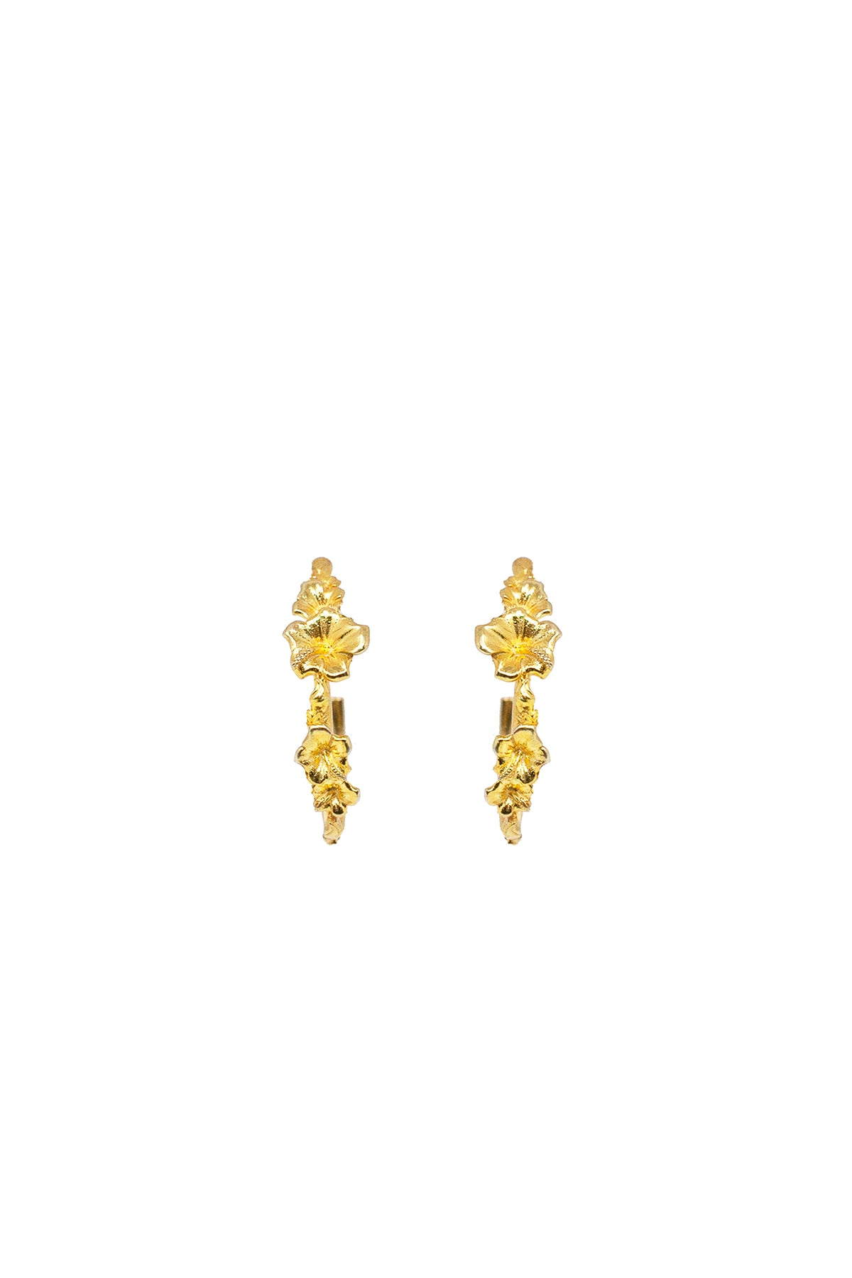 THE SORREL Hibiscus Hoop Earrings II