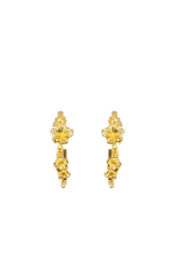 THE SORREL Hibiscus Hoop Earrings III