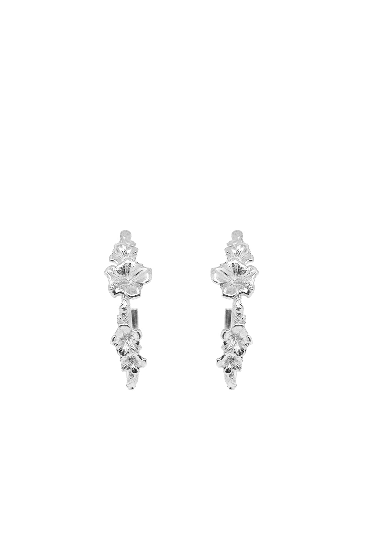 THE SORREL Hibiscus Hoop Earrings III