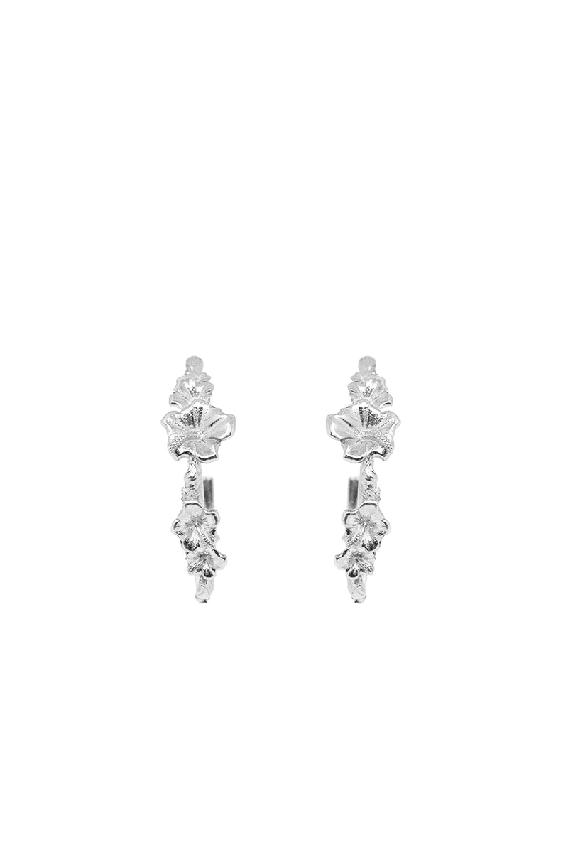 THE SORREL Hibiscus Hoop Earrings III