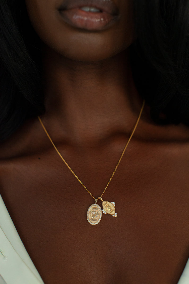THE ACKEE Season Diamond Pave Necklace