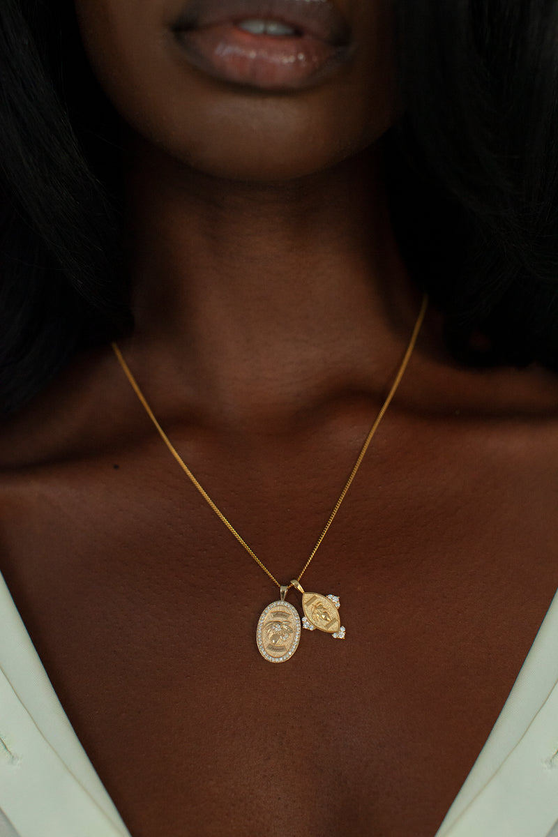 THE ACKEE Season Diamond Pave Necklace