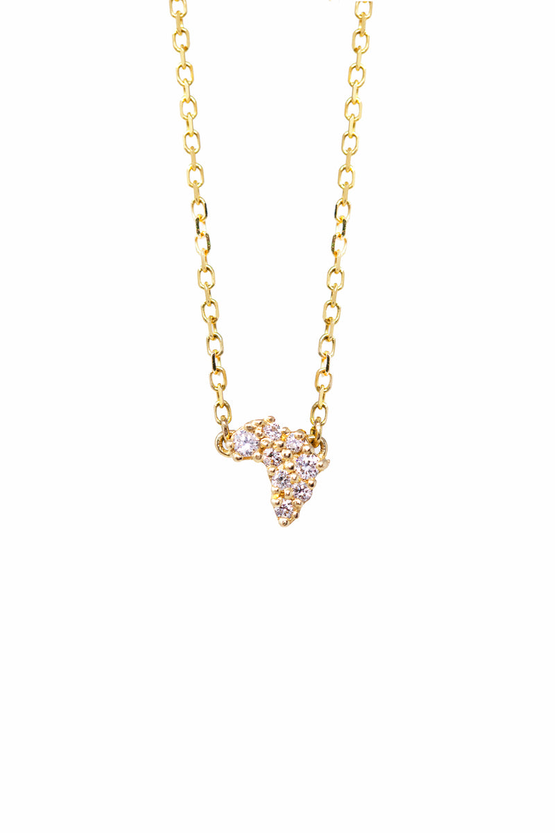THE AFRICA Pave Diamond Necklace