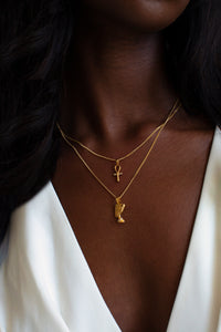 THE ANKH Sapphire Pave Necklace